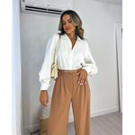 Calça Wide Leg Alfaiataria Mony