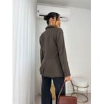 Blazer Alfaiataria Marrom Dina