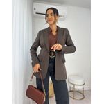 Blazer Alfaiataria Marrom Dina