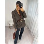 Blazer Alfaiataria Marrom Dina