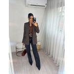 Blazer Alfaiataria Marrom Dina