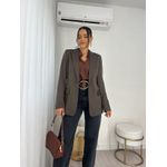 Blazer Alfaiataria Marrom Dina