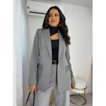 Blazer Alfaiataria Cinza Dina