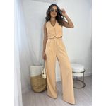 Calça Wide Leg Nude Ginie