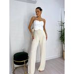 Calça Wide Leg Areia Carol