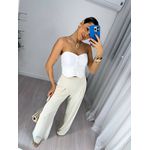 Calça Wide Leg Areia Carol