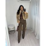 Casaco Pelo Mocha Mousse Jeiny