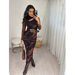 Vestido Midi em Tule Joe