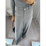 Calça Alfaiataria Wide Leg Cinza Juma