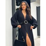 Cardigan Tricot Preto Jushy