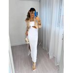 Vestido Midi Branco Kamile