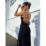 Vestido Midi Preto Kamile