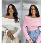 Compre o kit Blusa Ombro a Ombro Off + Rosa Bourn 