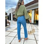 Calça Reta Jeans Mily Escura