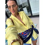Lenço Acetinado Azul Radha