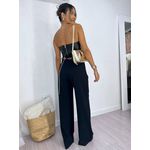 Calça Wide Leg Preta Leoni