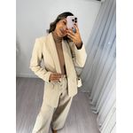 Blazer Alongado Nude Lia