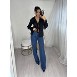 Blusa Acetinada Preta Lilian