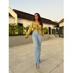 Blusa Acetinada Verde Lilian
