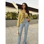 Blusa Acetinada Verde Lilian