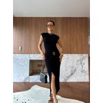 Vestido Midi Preto Luma