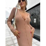 Vestido Modal Nude Maluy