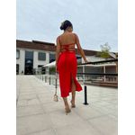 Vestido Midi Vermelho Mariela