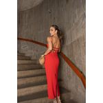 Vestido Midi Vermelho Mariela