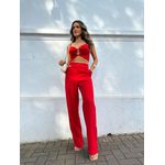 Conjunto Alfaiataria Vermelho Mayra