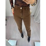 Calça Reta Jeans Mily Marrom