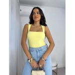 Body Decote Quadrado Manteiga Misey