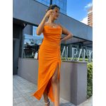 Vestido Midi Mule Laranja