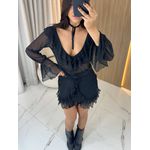 Vestido em Tule Preto Santy