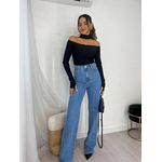 Calça Wide Leg Sofi Média 