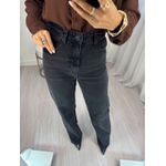 Calça Wide Leg Sofi Preta Estonada 