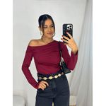 Blusa Ombro a Ombro Thaly Vinho
