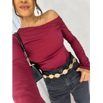 Blusa Ombro a Ombro Thaly Vinho