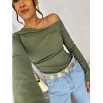 Blusa Ombro a Ombro Verde Thaly