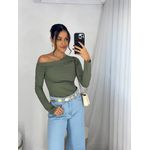 Blusa Ombro a Ombro Verde Thaly
