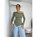 Blusa Ombro a Ombro Verde Thaly