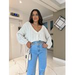 Casaco em Tricot Curto Areia Mabyla