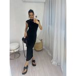 Vestido Midi Preto Tulum