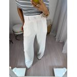 Calça Alfaiataria Wide Leg Off White Tuty