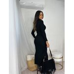 Vestido Midi Modal Preto Maluy