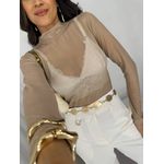Blusa Tule Nude Vile