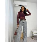 Blusa em Tule Vinho Vile