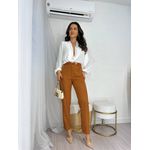 Calça Alfaiataria Zhara Caramelo