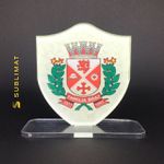 Placa Escudo - Mod. Topo Curvo - 100x110x5mm