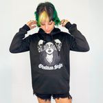 Moletom Canguru Preto Caveiras & Mãos Vendadas