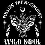 Moletom Canguru Preto Mariposa Wild Soul